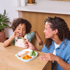 Clean Start Toddler Ceramic Everything Plate - 2 Pack