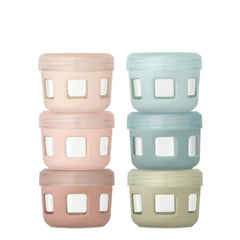 Clean Start Baby Glass Food Jars - 6 Pack
