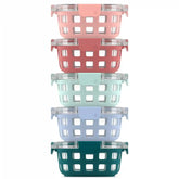 Duraglass™ Round Meal Prep Containers, Set of 5