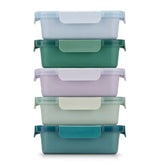 Color Lock® Ceramic Coated Glass Food Storage, Set of 5