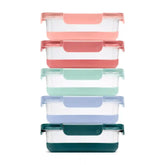 Ello Duraglass Refresh™ Meal Prep Containers, Set of 5