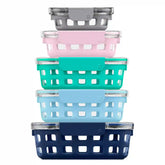Ello Duraglass™ Multi Pack Meal Prep Containers, Set of 5
