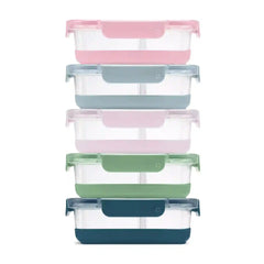Ello Duraglass Refresh™ Meal Prep Containers, Set of 5