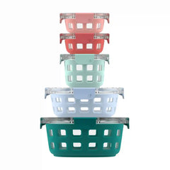 Ello Duraglass™ Round Meal Prep Containers, Set of 5