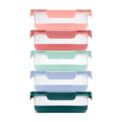 Ello Duraglass Refresh™ Meal Prep Containers, Set of 5