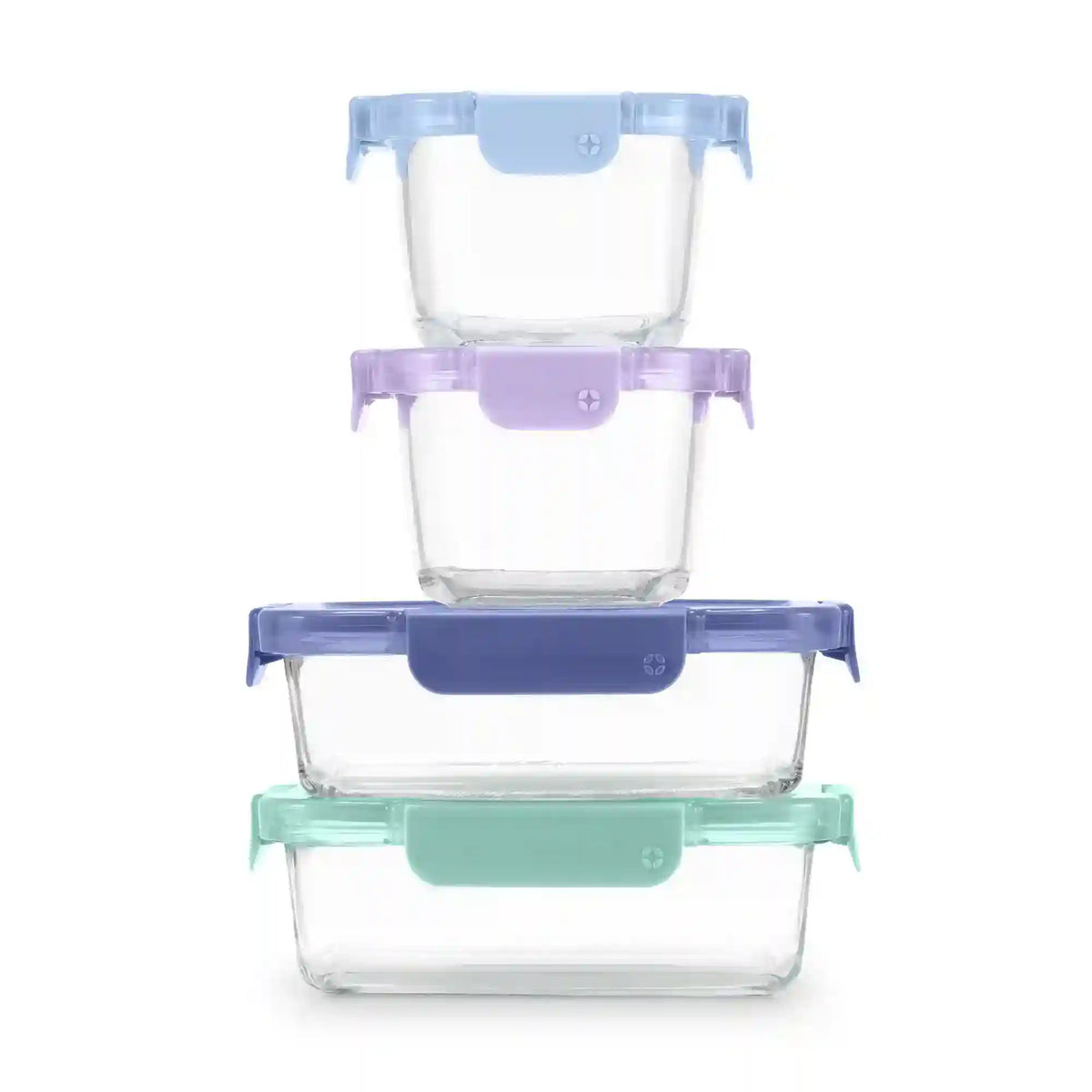Color Lock® Glass 8pc Mixed Meal Prep Set
