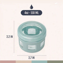 Clean Start Baby Glass Food Jars - 6 Pack