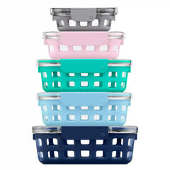 Ello Duraglass™ Multi Pack Meal Prep Containers, Set of 5