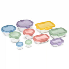 Color Lock® Glass 20pc Mixed Meal Prep Set