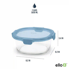 Color Lock® Glass 7 Cup Round 4pc Set