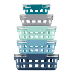 Ello Duraglass™ Multi Pack Meal Prep Containers, Set of 5
